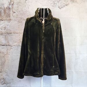 32 degrees Heat faux fur fleece jacket - olive green Women's Size M